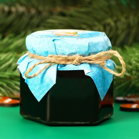 Jam of the "Magic New Year" from mountain blueberries, 100 ml-1