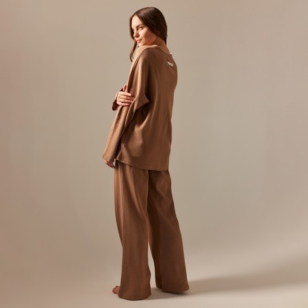 Home suit (shirt and trousers) SL Home p. M, coffee-6