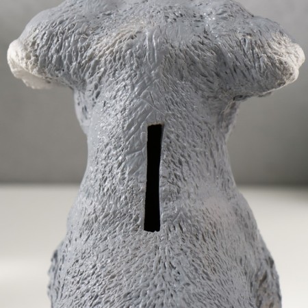 Piggy bank "Mittel puppy" height 17 cm, width 11.5 cm, length 16.5 cm-5