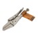 Hand tundra clamp, elongated flat capture, with a latch, 105 mm