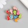 Busina for creativity plastic "gesture PEASE" MIX 0.8x1x1.3 cm
