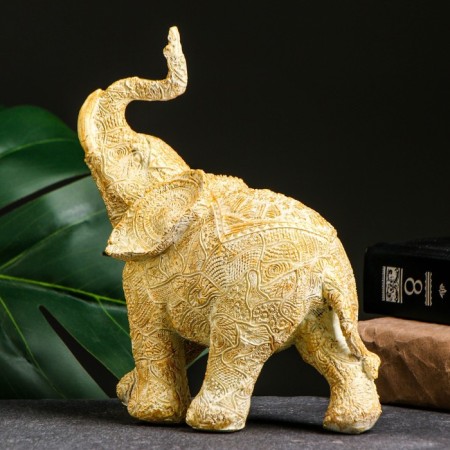 Figure "Elephant Openwork" gold, 16x9x19cm-2