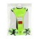Signal vest, reflecting with adjustable size, light green, LED signal, 4 modes