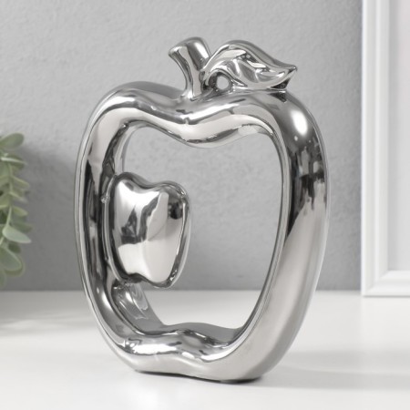 Souvenir Ceramics "Abstraction. Apples" silver 17x5.5x20.5 cm-1