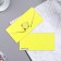 Money envelope "Happy Birthday!" Cutting off, software touch, embossing, yellow background, leaves, 9.3x19cm