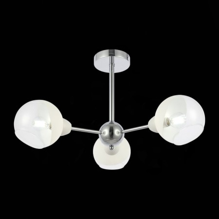Ceiling EVOLUCE lamp. Sle102702-03. Giorte. 3x40 W, E14, 61x61x33.5 cm, chromium color-2