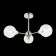 Ceiling EVOLUCE lamp. Sle102702-03. Giorte. 3x40 W, E14, 61x61x33.5 cm, chromium color