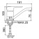 ACCOONA A4230A kitchen mixer, single -leaf, medium surge, with nut, brass, satin