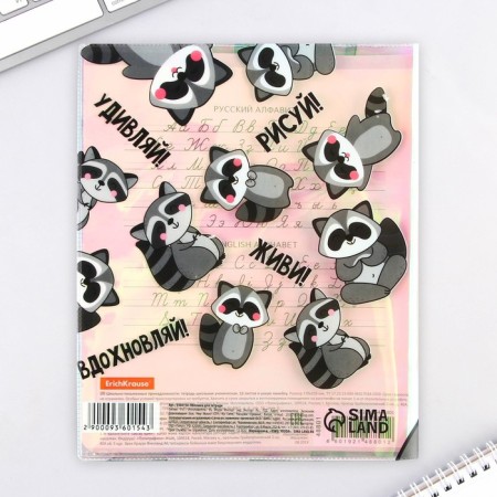 The cover for the “Raccoon” notebook, holography, 34.7 x 21.1 cm-2