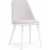 Chair on the metal frame Aldis metal/velor, white/white 50x57x81 cm