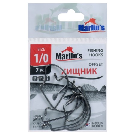 The hook Marlin’s Offset 7316 BN No. 1/0, 7 pcs.
