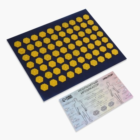 Iplikator-river, the basis of Spanbond, 70 modules, 32 × 26 cm, dark blue/yellow color-1