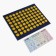 Iplikator-river, the basis of Spanbond, 70 modules, 32 × 26 cm, dark blue/yellow color