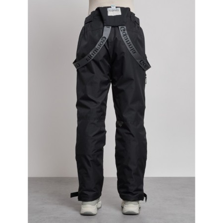 Semi -combinezone ski insulated female winter, size 48, black color-7