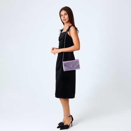 Female bag on a magnet, lilac color-6
