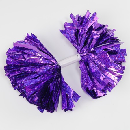 Pompom 1pc, color violet holography-3