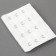 Backfill clip for a bra, 3 rows 4 hooks, 5 × 7.5 cm, 3 pcs, white/beige color/black