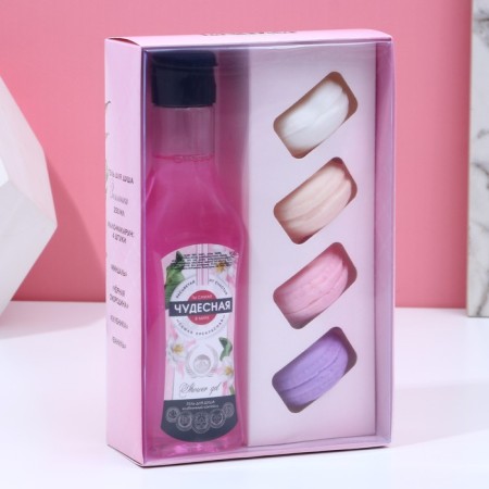 Gift set of cosmetics “Dream!”, Shower gel 250 ml and hand soap, pure happiness-1