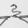 Choker "ice", white color in gray metal 3 rows, 44.5 cm