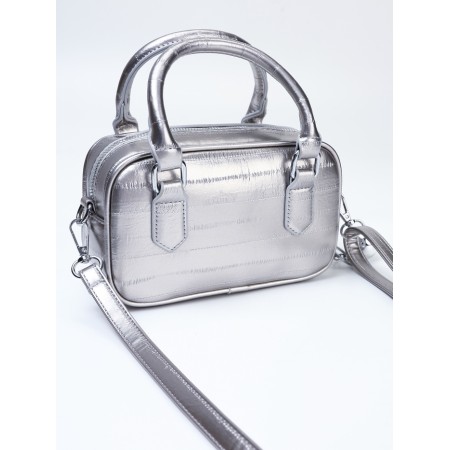 Women's bag, 20*9*12, lightning departure, belt lengths, silver-4