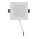 Luminous LED LED "downslate" 5W, 6500K, 475 lm, 220V, 90x25 mm, square 105329