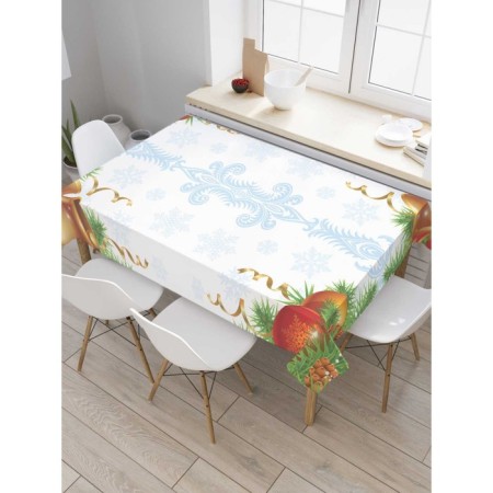 The tablecloth “The house is decorated”, rectangular, Saten, size 145x180 cm