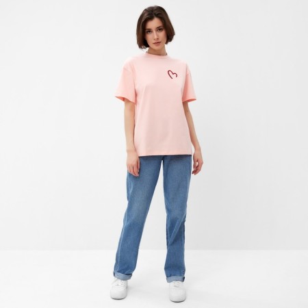 Women's T-shirt Minaku "Heart" Persian color, rr 48-1