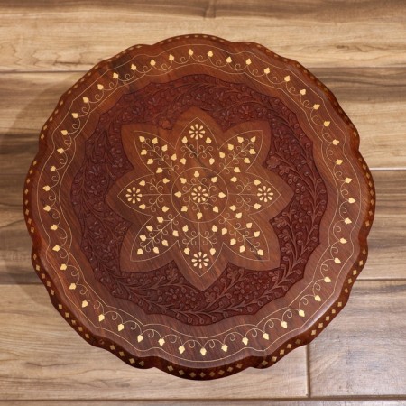 Carved "Medusa" tree 44x44x38 cm-5