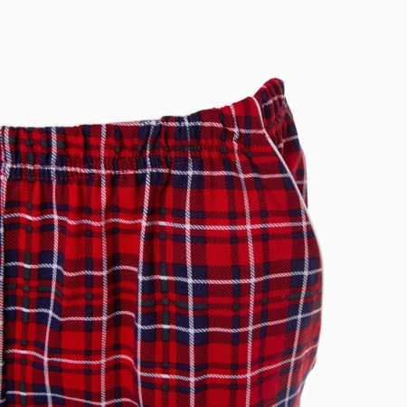 Homemade female set (fufaika/trousers), red color, size 52-12