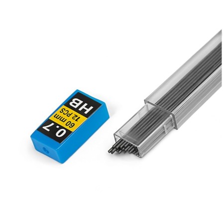 Grifles for mechanical pencils HB, 0.7 mm, 12 pieces-1