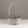 A set of baskets of 3 pcs, d21x10xh36cm, gray, bamboo