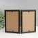Photo frame plastic 10x15 cm, double vertical, black