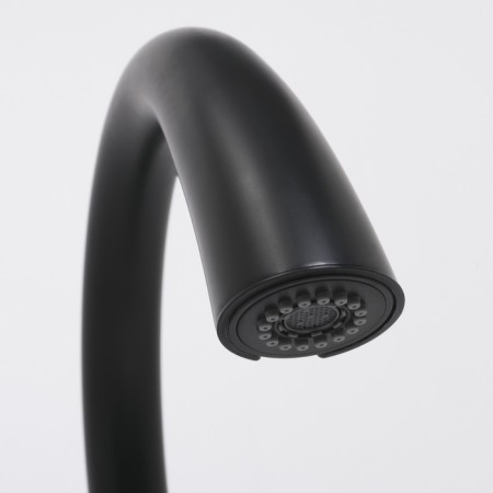 Kitchen mixer Wasserkraft A8667, single -leaf, sliding spout, black-5