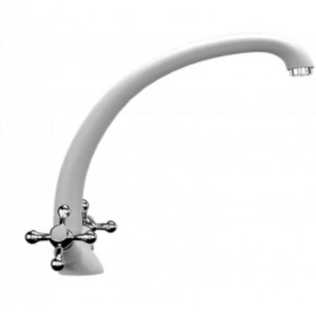 Kitchen mixer Ulgran u013-341, ultra-white color