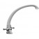 Kitchen mixer Ulgran u013-341, ultra-white color