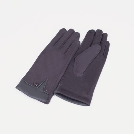 Gloves, size 8, without insulation, gray color
