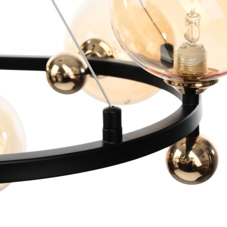 Avery chandelier 12XG9 black and gold 90x58x28 cm-6