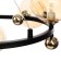 Avery chandelier 12XG9 black and gold 90x58x28 cm