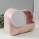 Cosmetics box Plastic, mirror with light pink backlighting 37.5x22x31 cm