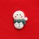New Year's costume "Snow Maiden" for dogs, size L, red (DS 34, Osh 30, OG 44 cm)