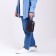 Male bag over the shoulder, artificial leather, brown color