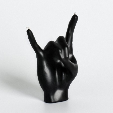 Figure candle "hand-koza", 10x4 cm, black-2