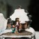 LED figure "New Year's stores" 31 × 27 × 21 cm, polystone, AAX3 batteries (not in the kit), USB, glow warm white