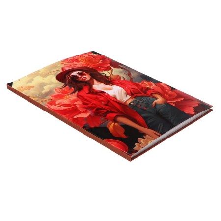 Business block A5 64 sheets in a cage, New Look, Cardboard cover, glossy lamination, selective varnish, block 60g/m2, mix-3