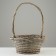 Wicker basket, 33 x 33 x 15.5 x 47 cm, gray, willow