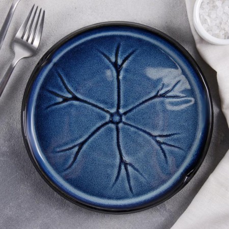 Ceramic serving dish "Lunar trail", D = 20 cm