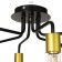 Chandelier 2721/6 E27 40W black and gold 60x60x30 cm