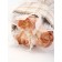 Bouquet of three beige soap roses