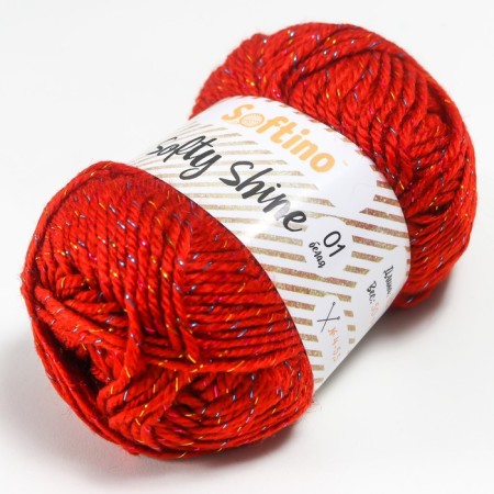 Yarn 70% acrylic, 30% silk "Softy Shine" 50 g 85 m color 10 sangria-1