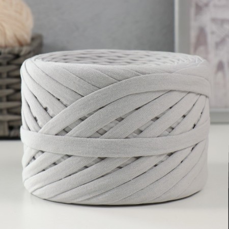 Knitted yarn, width 7-9 mm, 100m/295 gr ± 10% (43 - gray)
